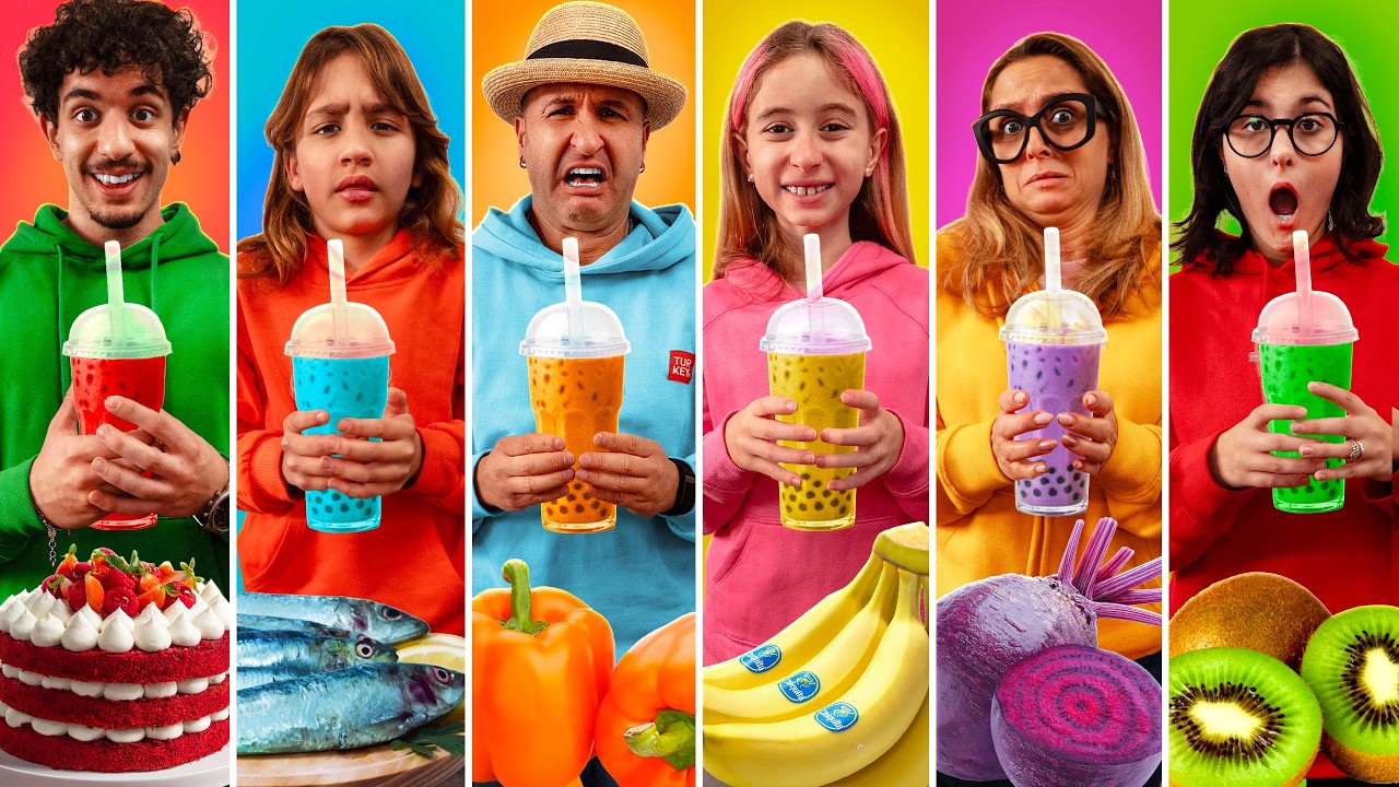MANGIAMO SOLO CIBO DEL COLORE DEI NOSTRI BUBBLE TEA CON GIORGIA E TUTTI I NOSTRI AMICI!