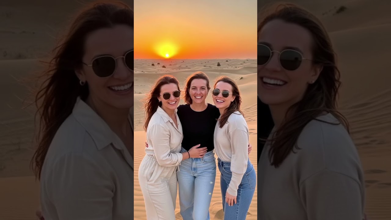 Unforgettable Sunset in Dubai Desert 🌅 | Desert Safari Vibes 2025 | Travel Shorts