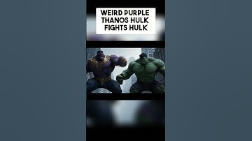 WEIRD Purple Thanos Hulk Fights Hulk! #marvel #marvelstudios #ai #veo3