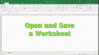 Excel Tutorial - Tips for Saving Your Excel Document Where You Can Find it - Beginning Excel 2016