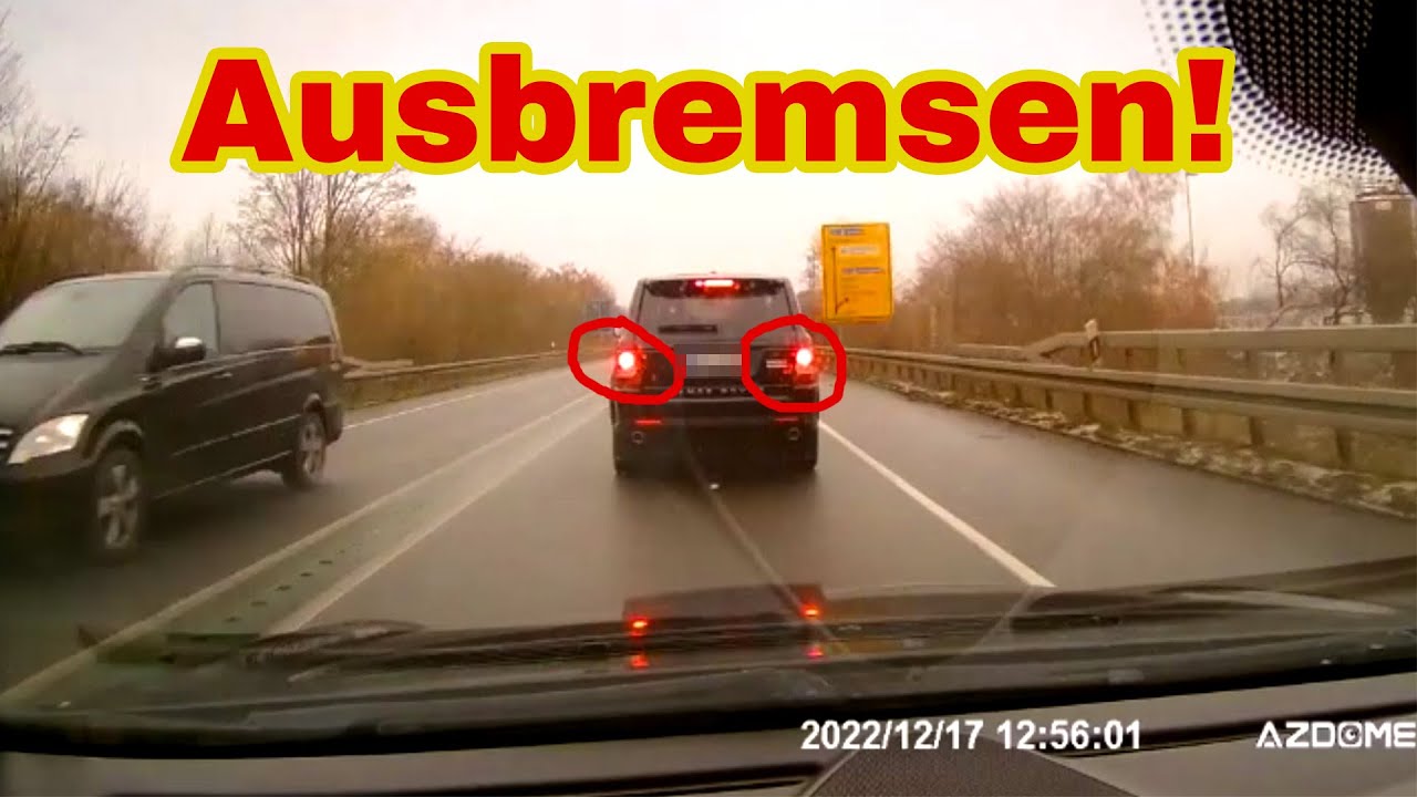 Gefährliches Ausbremsen von 100 KMH auf 50 KMH