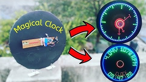 How To Make Led Propeller Clock || Digital+Analog 2 in one || Inventions With Taufik || Ut Source