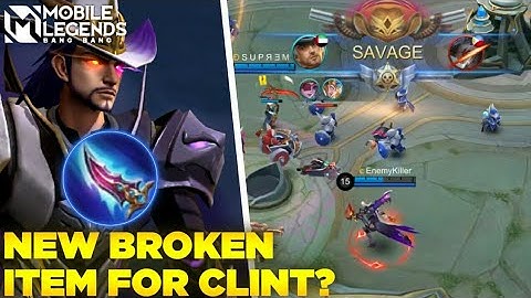 New Broken Item For Clint? | Clint M2 Skin Savage Gameplay | Feat Alpha Jwa | MLBB