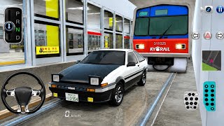 Vintage Car Stuck on Railway Track 😱🚆 | Crazy Driving Challenge screenshot 4
