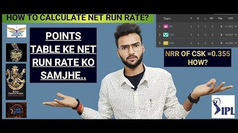 How to calculate net run rate in cricket || Explained in hindi with examples..#iplplayoff #ipl