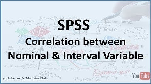 SPSS: Calculating a Correlation between a Nominal and an Interval Scaled Variable