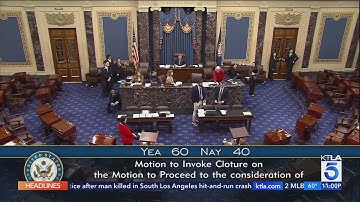 U.S. Senate votes on ending the government shutdown
