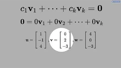 10.5) Linear Independence: Determinant and Inverse