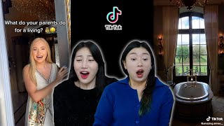 Korean Girls React to &#39;My Best Friend Rich Check&#39; Tiktoks