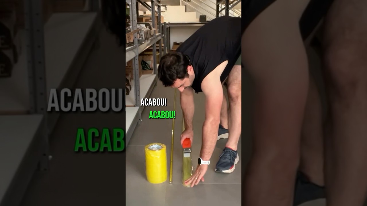 GOLPE DA FITA ADESIVA DE 500m DA SHOPEE