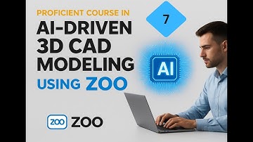 Proficient Course in AI-Driven 3D CAD Modeling Using ZOO Mechanical 7 | Various Commands Of Part Des