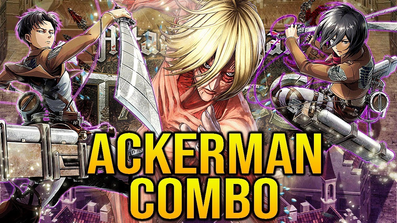 THE ACKERMAN COMBO! Levi & Mikasa vs Titan Annie! Attack on Titan TACTICS