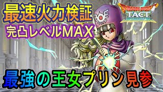 最速火力検証　【ドラクエタクト】　完凸レベルMAX　最強の王女『プリン』見参！！ゾーマとの比較検証！！！