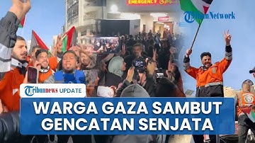 Tangis Haru Bergemuruh di Gaza, Warga Sorak Sorai Sambut Pengumuman Gencatan Senjata