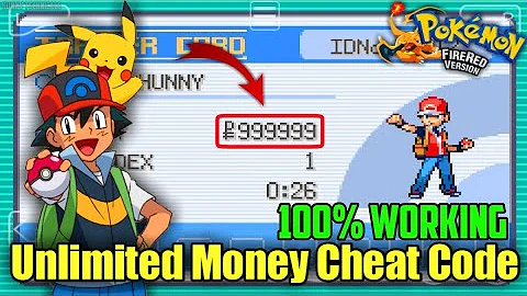 How do you get unlimited money in Pokemon Fire Red?