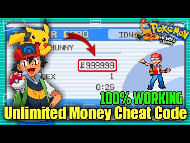 GameShark and Action Replay Cheat Codes for Pokémon Fire Red on GBA