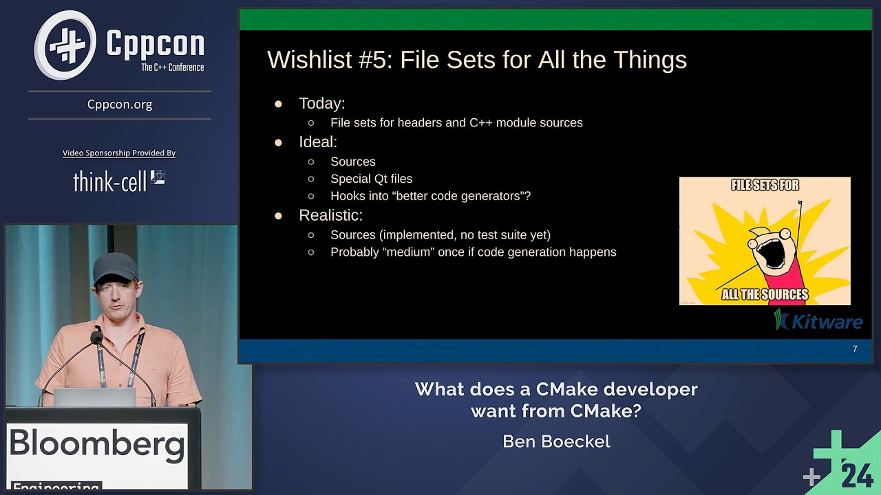 Lightning Talk: What Does a CMake Developer Want From CMake? - Ben Boeckel - CppCon 2024