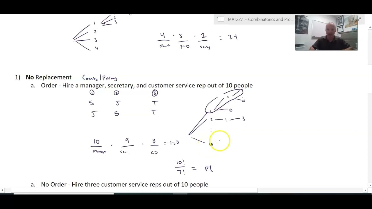 Summary of Combinatorics Methods