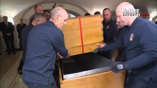 #Pope emeritus Benedict XVI's remains interred in the Crypt of the Popes