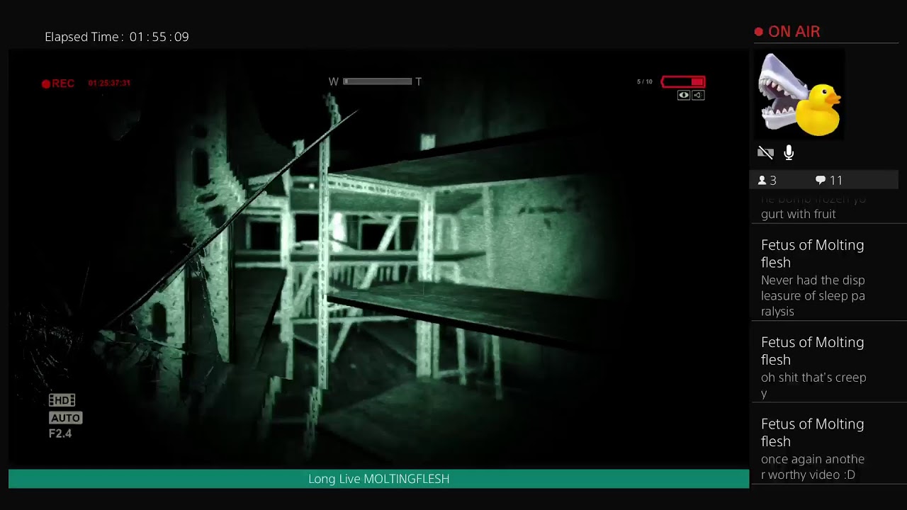 Animae_Raptr's Live PS4 Broadcast of Outlast (Part 3)