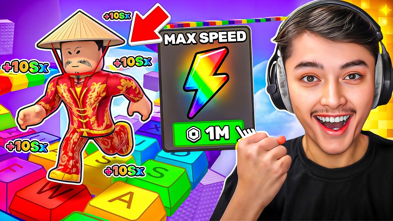 روبلوكس | بديت في ماب الكيبورد باستخدام الروبوكس !!😱صرت اسرع واحد في اللعبة !!😈🔥