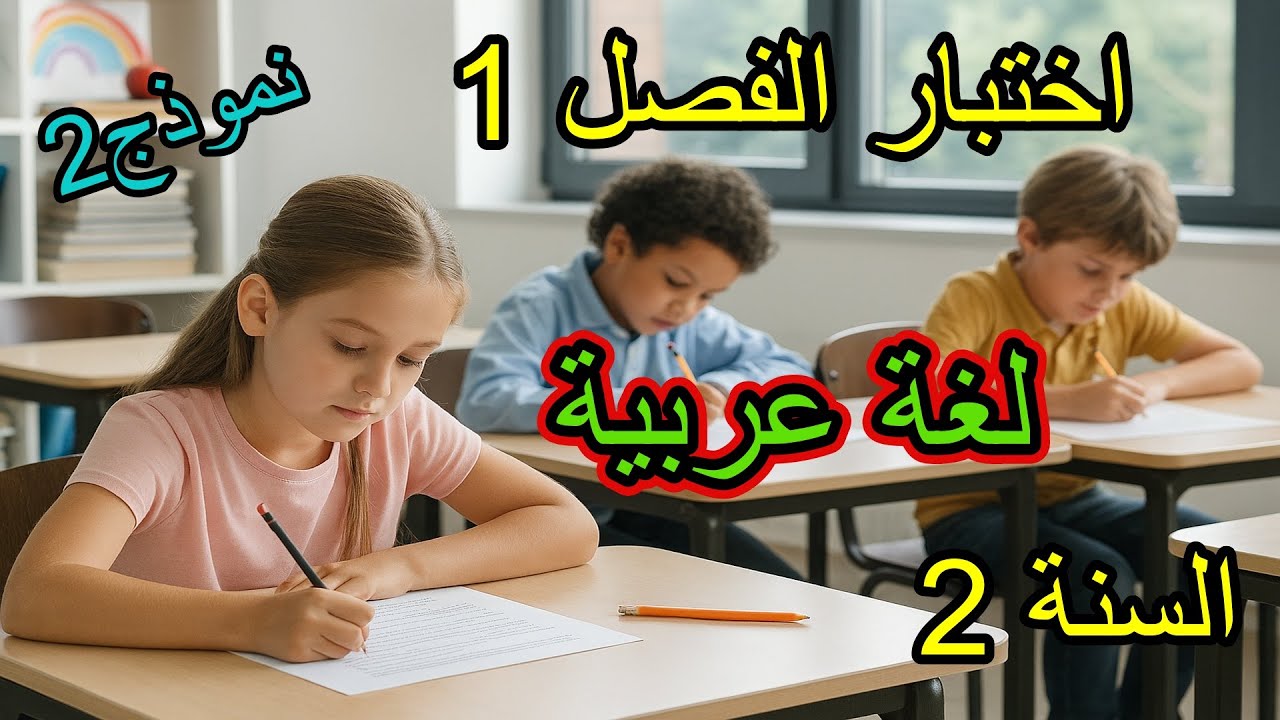 اختبار الفصل الأول في اللغة العربية للسنة الثانية ابتدائي