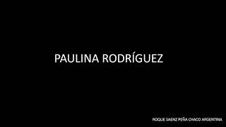 Video thumbnail of "PAULINA RODRÍGUEZ"