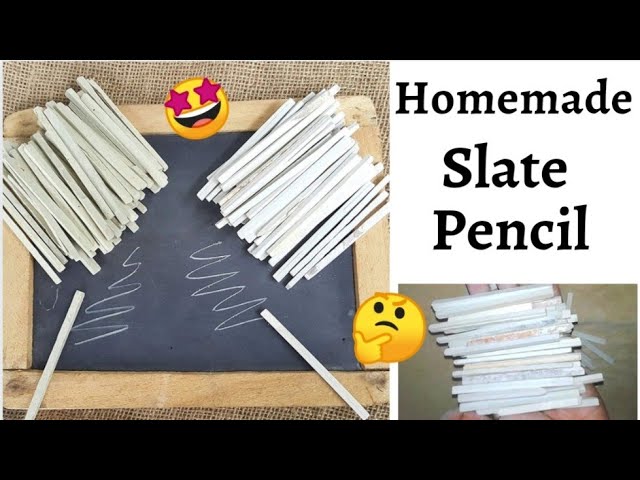 Homemade slate and slate pencil, DIY Slate, DIY Slate Pencil