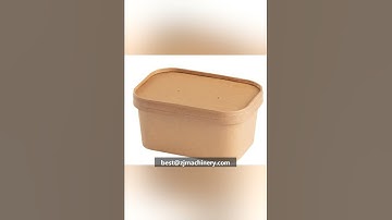 Rectangular Oval Paper Cup Lid Making Machine  Oval Lid Machine Non-round Tapered paper bowl machine