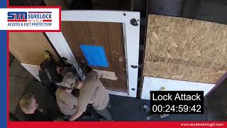 Surelock McGill - 60 Minute Forced Entry Attack - Slimline Lock- Palmer's Security Solution Door