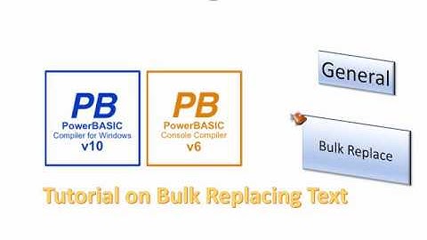 PowerBasic Window & Console Compilers - Replace String function