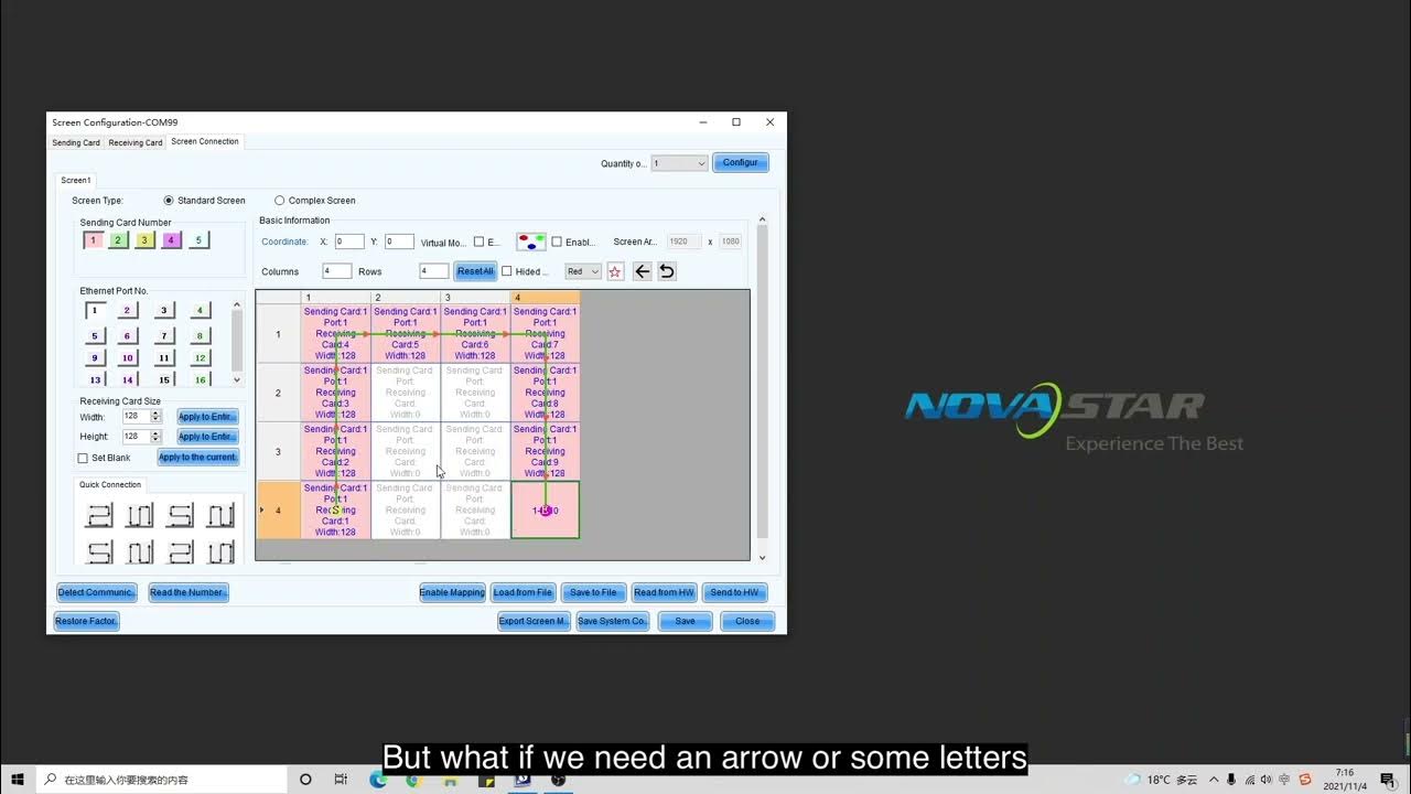 Novastar novalct operations complex screen configuration youtube