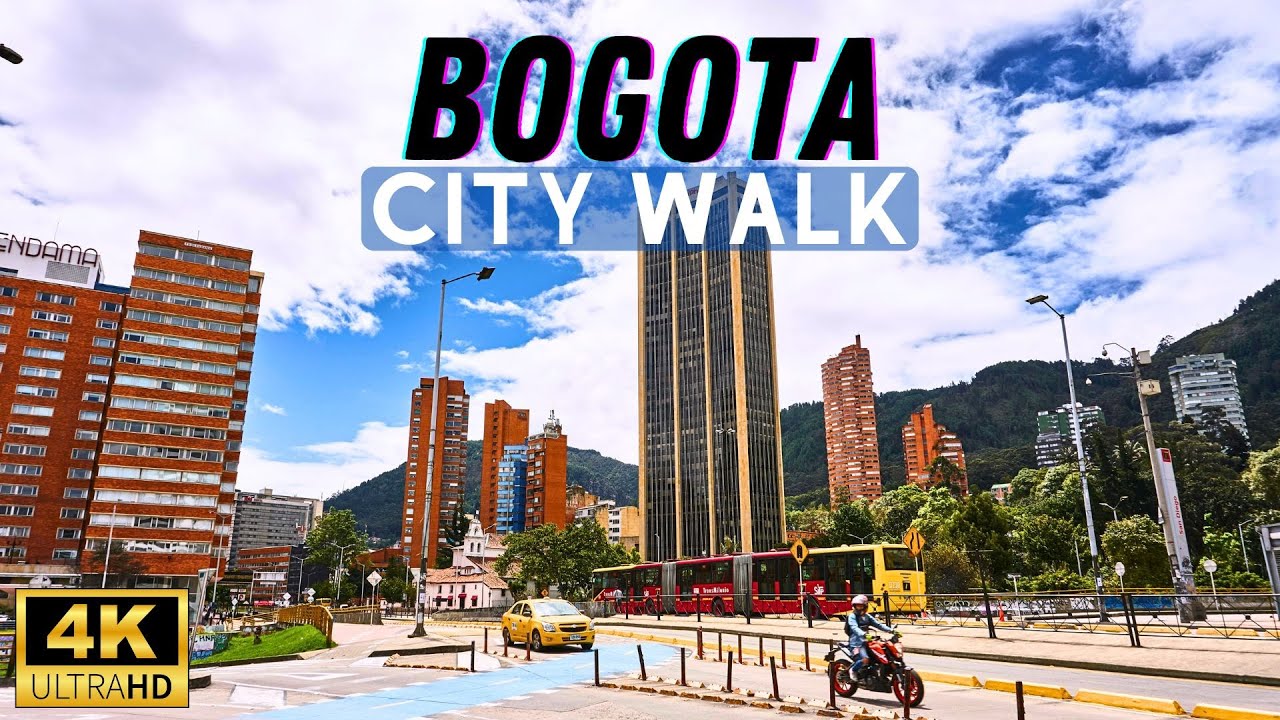 BEST Bogota Walking Tour 4K HDR - Beautiful Colombia City Walk