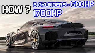 This is How Koenigsegg Gemera can make 1700hp &amp; 600hp from 3 Cylinder Engine