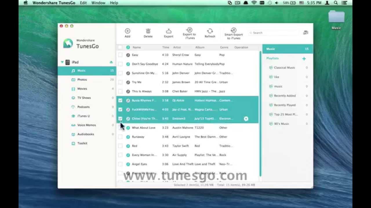 [iPad Mini to Mac]: How to Transfer Songs/Music from iPad/iPad Air/iPad Mini to Mac - YouTube