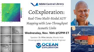 CoExploration: Real Time Multi Modal AUV Mapping with Low Throughput Acoustic Links
