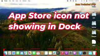 App Store icon not showing in Dock mac OS || How To Add App Store items On Dock MacBook In Hindi
