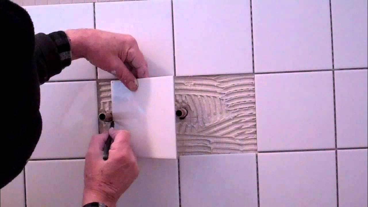 how to tile a shower wall in a static caravan part 1of 2 YouTube