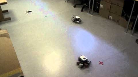 Omnidirectional robots: square movement with PI correction