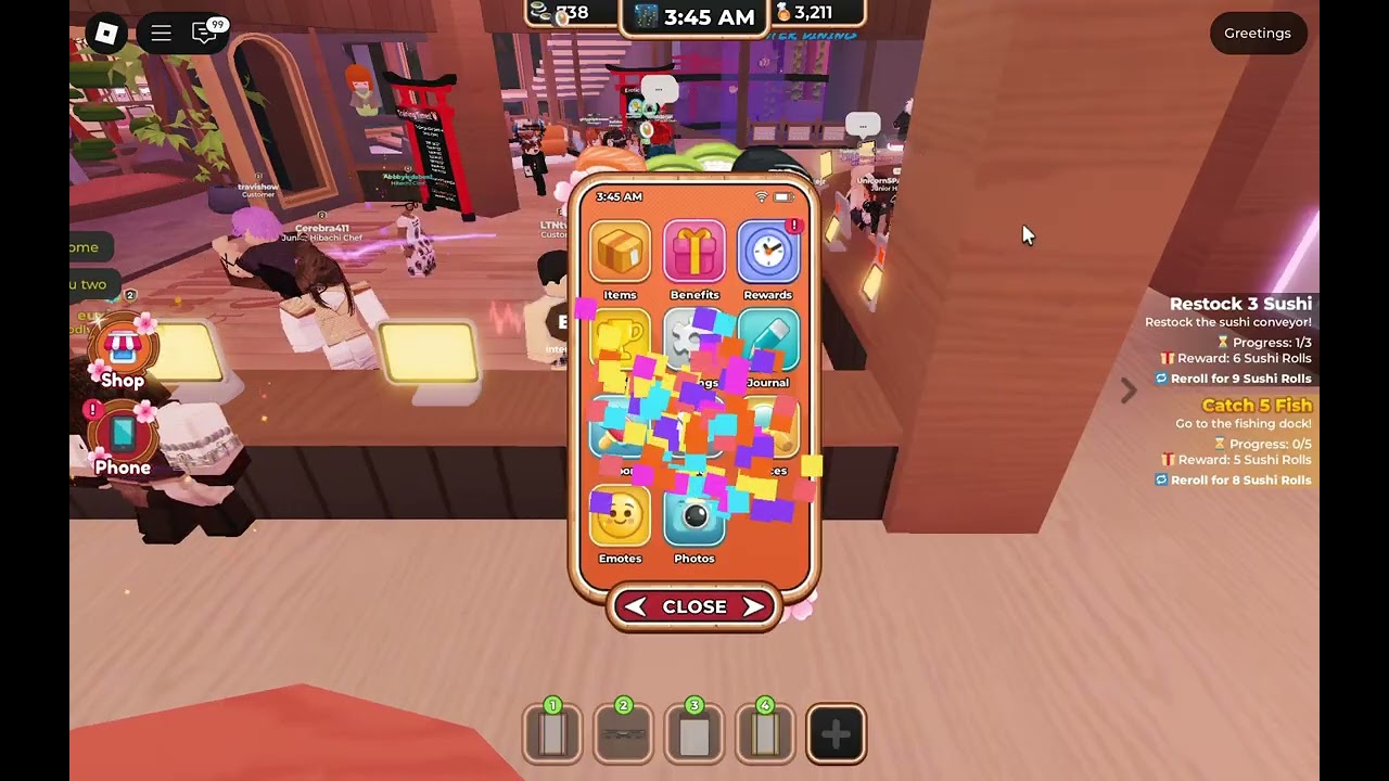 Just a shift at Kohau hibachi restaurant!