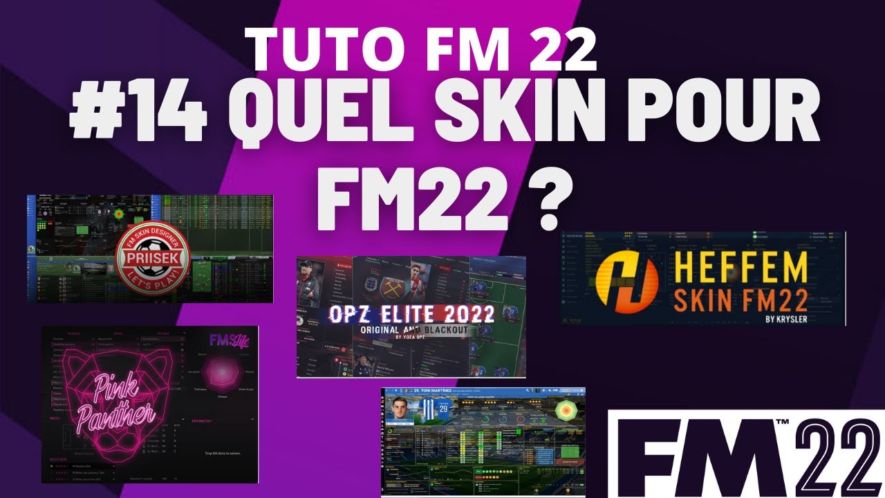 TUTO FM22  #14 QUEL SKIN SUR PC POUR FM22 ?