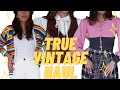 HUGE TRUE VINTAGE HAUL & TRY ON | 60s, 70s, 90s and MORE!