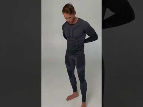 Термобілизна чоловіча набір Avecs 70511/2 сіре Active Авекс Розміри XL/2XL, відео 1
