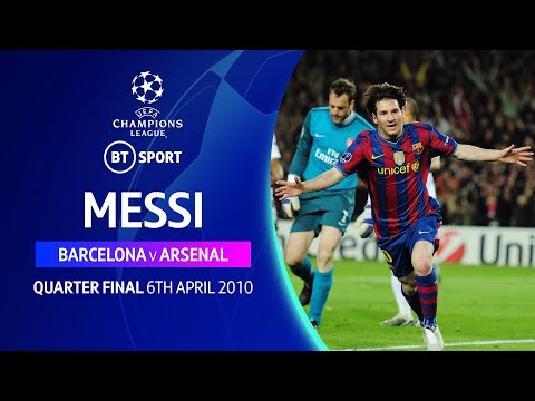 Lionel Messi, Barcelona vs Arsenal (2010) Champions League classic displays