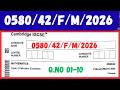 0580/42/F/M/2026 Q.NO 01-10 MATHEMATICS 0580/42 Paper 4 Calculator (Extended) #0580 #mathematics