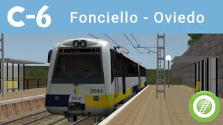 Hacemos la C-6 de Cercanías Asturias entre Fonciello y Oviedo en Open Rails