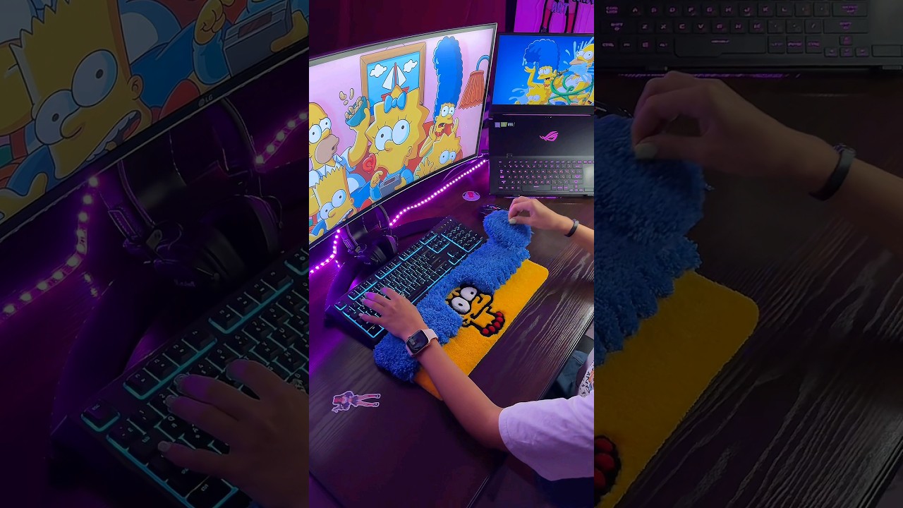 🤩Fluffy Rugs for your Keyboards 🙌⌨️Handmade of yarn 🧶  