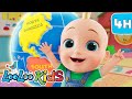 Seven Continents + MORE Educational Nursery Rhymes 🌍 Songs for Toddlers &amp; Preschoolers ⭐ LooLoo Kids