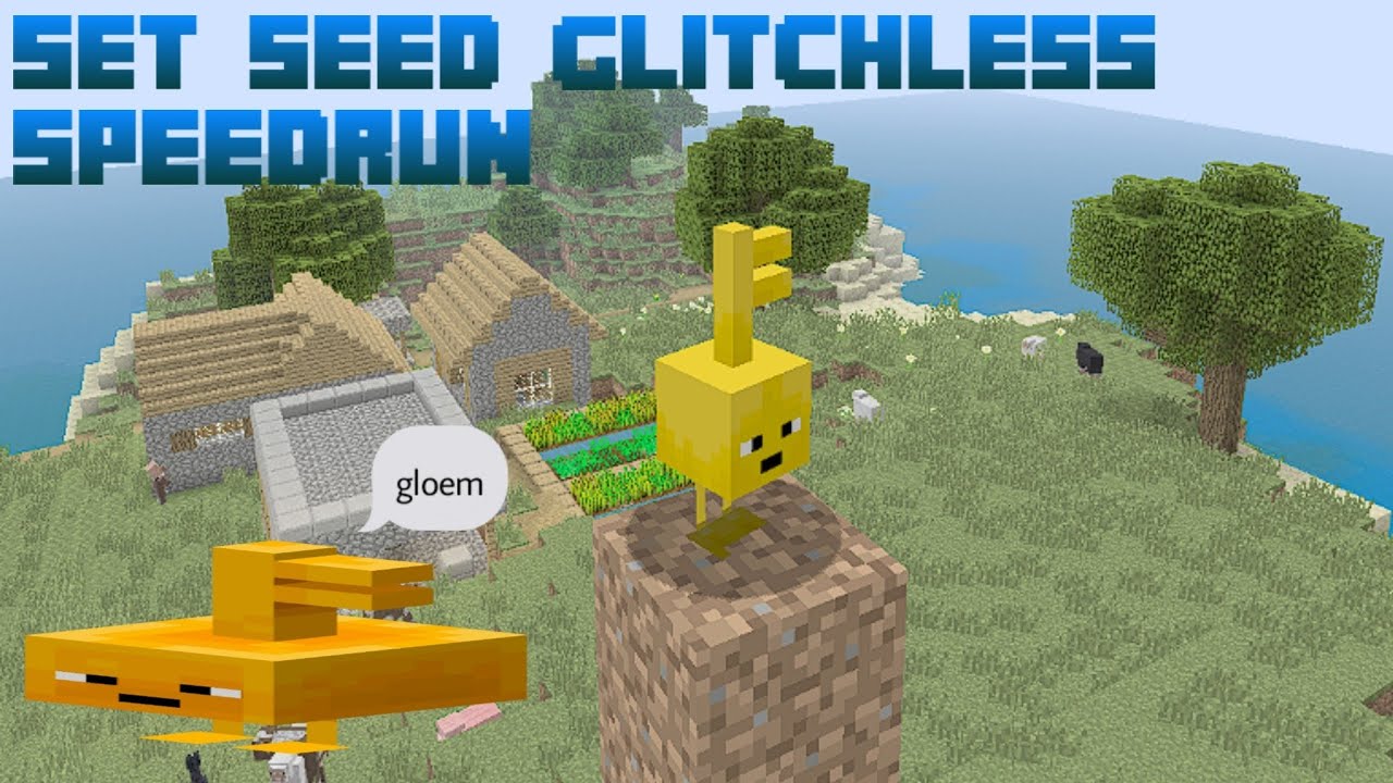 Minecraft LCE | Set Seed Glitchless Any% | Speedrun in 5:35 - YouTube