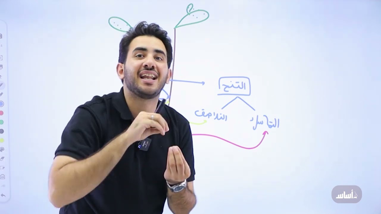 نقل الماء من الجذور إلى أجزاء النبات الأخرى - جيل 2008 || أحياء مع أ. محمد بطاينة